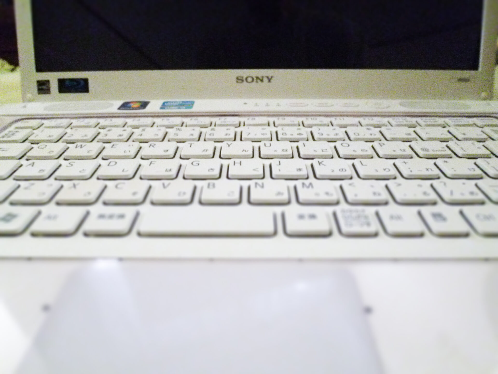 SONY時代のVAIOを開いた写真